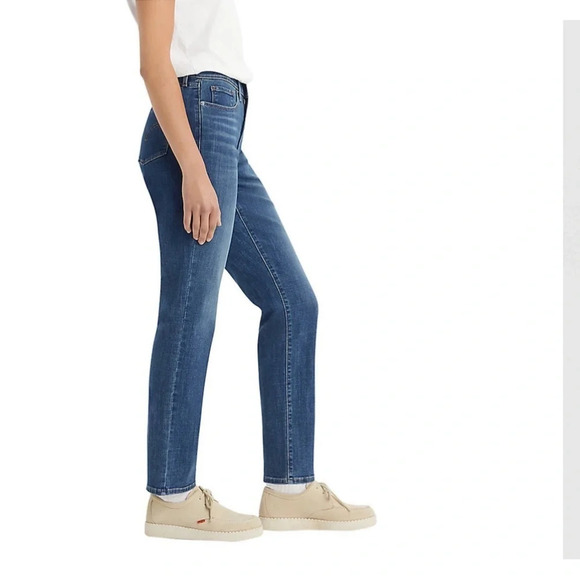 Levi’s Womens 14 Classic Straight Jeans Color Maui Waterfall Blue EUC - Picture 8 of 12